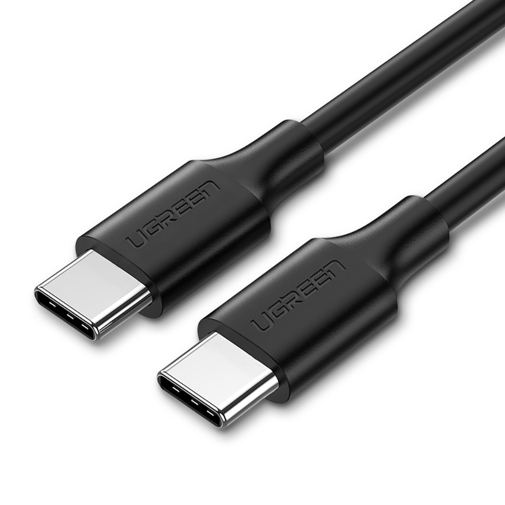 Ugreen US286 кабель USB-C — USB-C PD QC 3A 480Mb/s 2м — чёрный