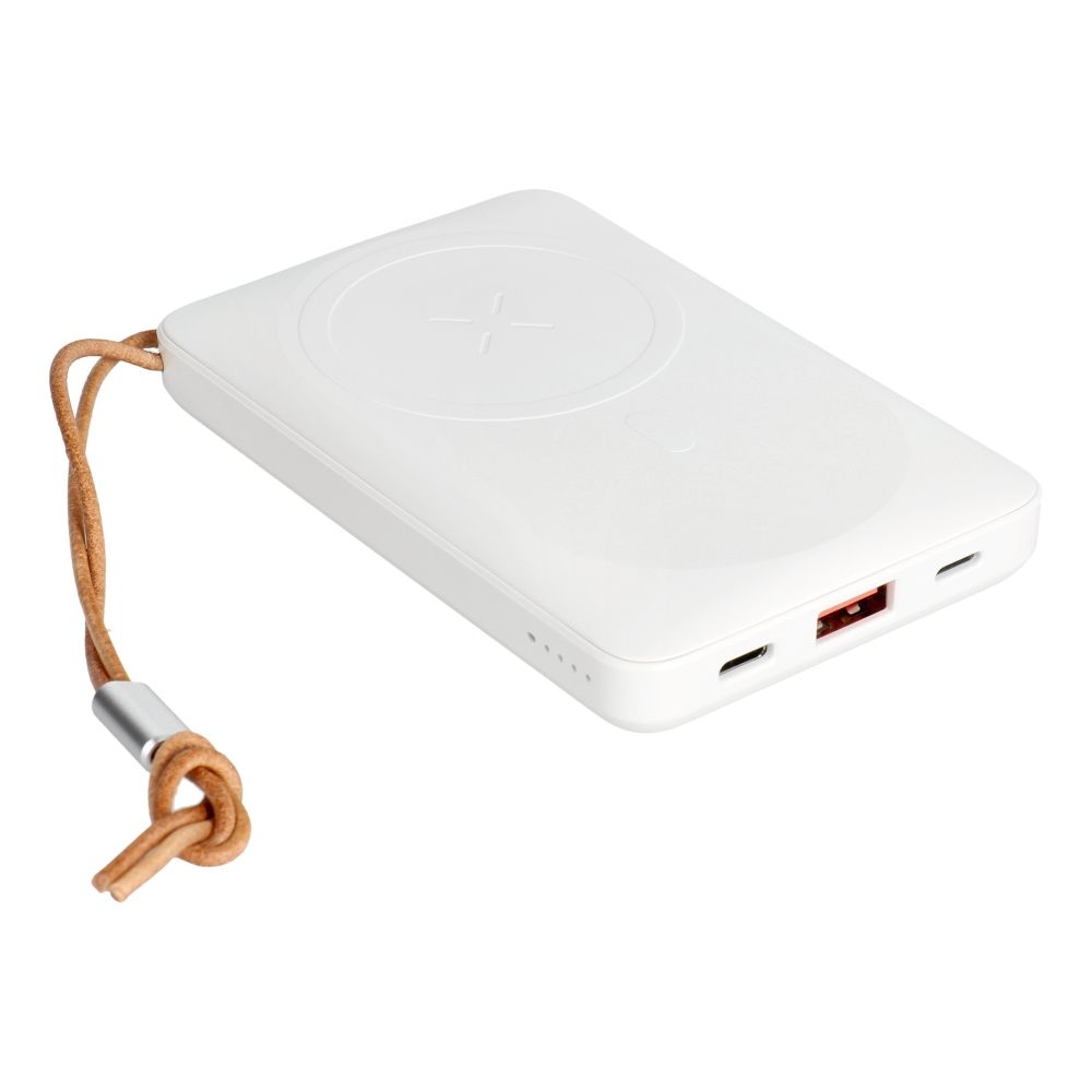 Išorinė baterija POWER BANK VEGER (VP1151) 10000mAh su belaidžiu įkrovikliu (Magsafe 15W) balta