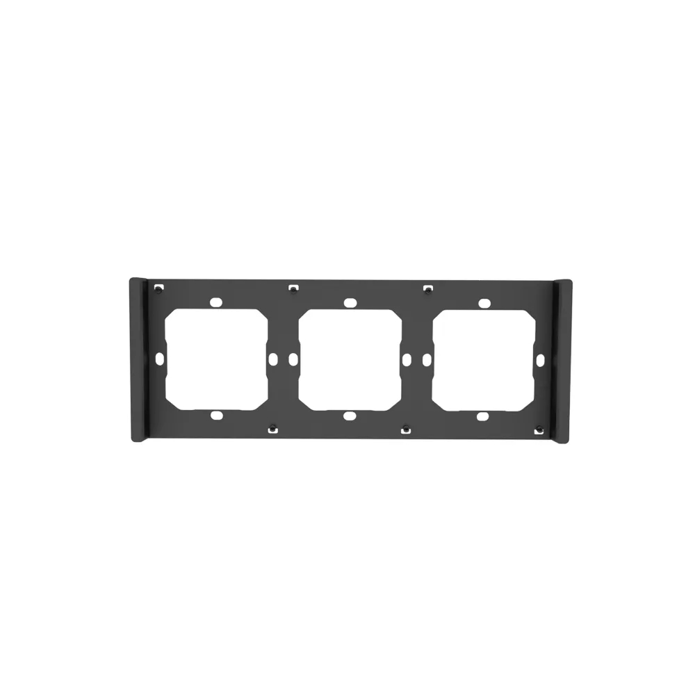 Рамка для тройного выключателя M5 80 SONOFF M5-3C-80-F (графит/чёрный)