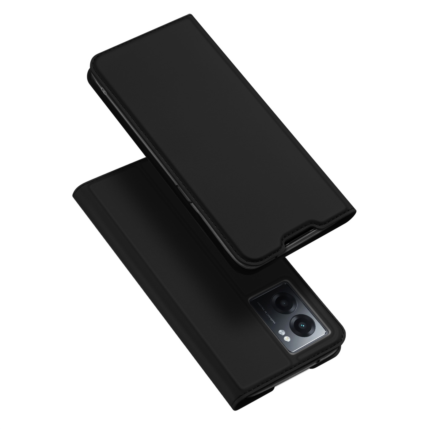 Dux Ducis Skin Pro dėklas su atvartu Realme Narzo 50A juodas