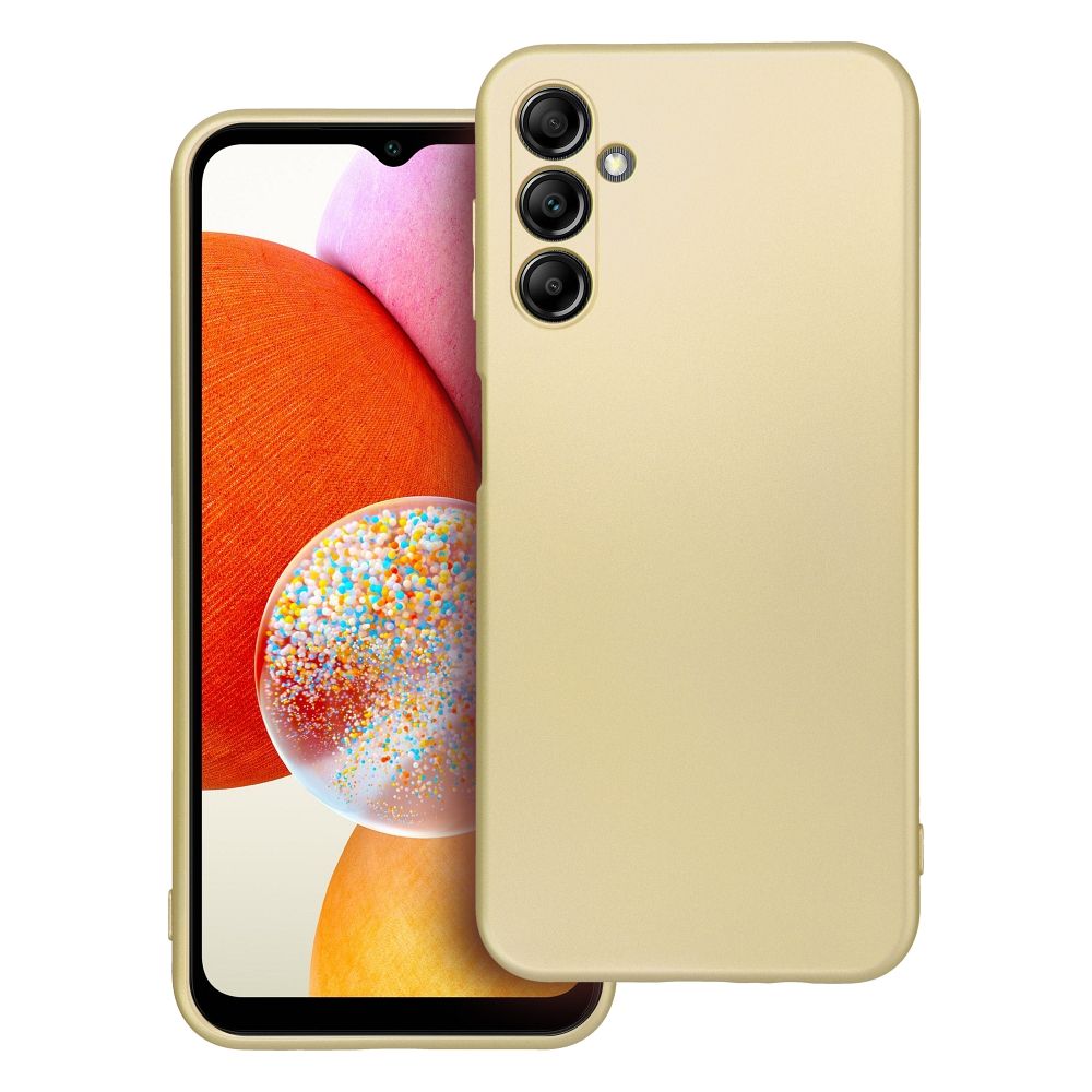 Metalinis dėklas telefonui SAMSUNG A14 5G / A14 4G auksinis