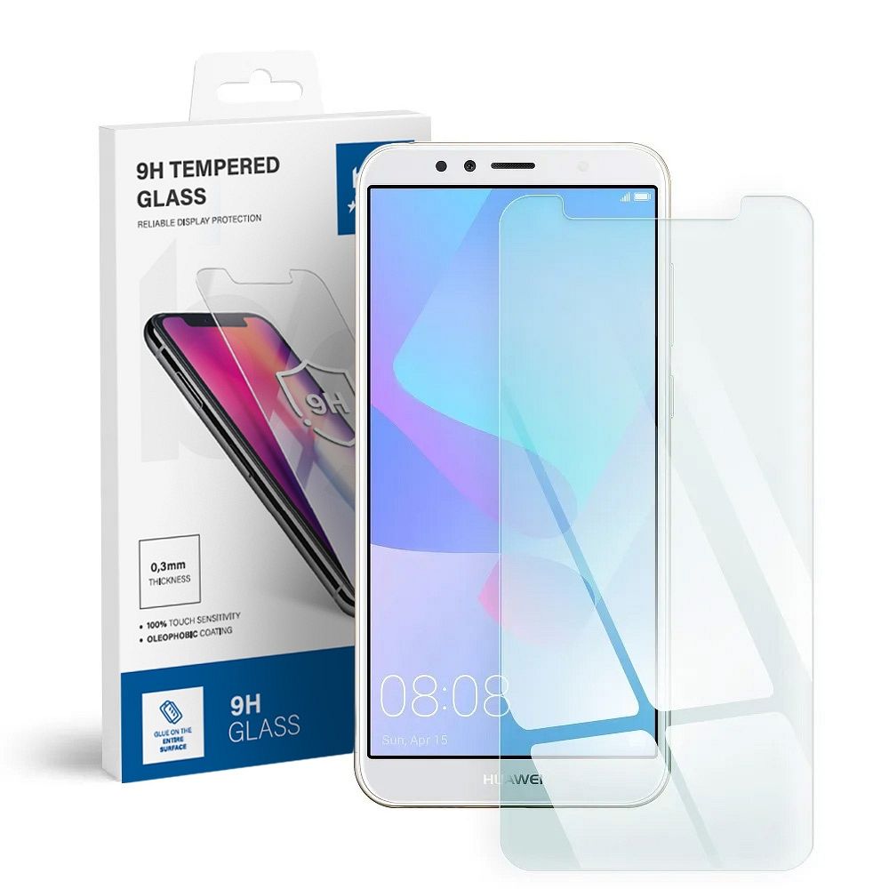 Закалённое стекло для Huawei Y6 2018 Blue Star