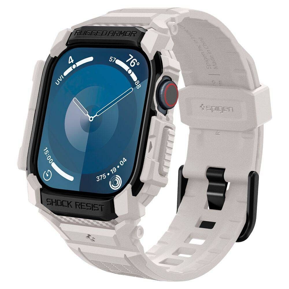 Spigen Rugged Armor „Pro“ dirželis Apple Watch 10 (46MM) - smėlio spalvos