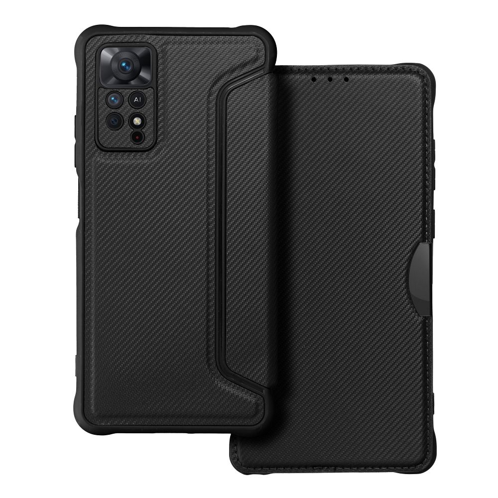 RAZOR knygos tipo dėklas telefonui XIAOMI Redmi Note 11 Pro / 11 Pro 5G juodas