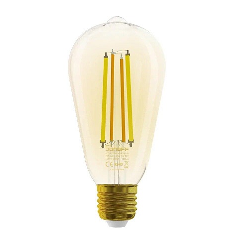 SONOFF B02-F-ST64 умная светодиодная ретро-лампа, 7W, E27, 1800-5000K, Wi-Fi