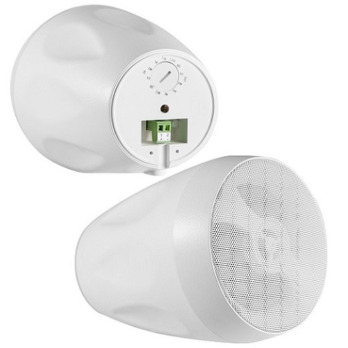 Уличные двухполосные колонки 20W, 4'', белый, пара