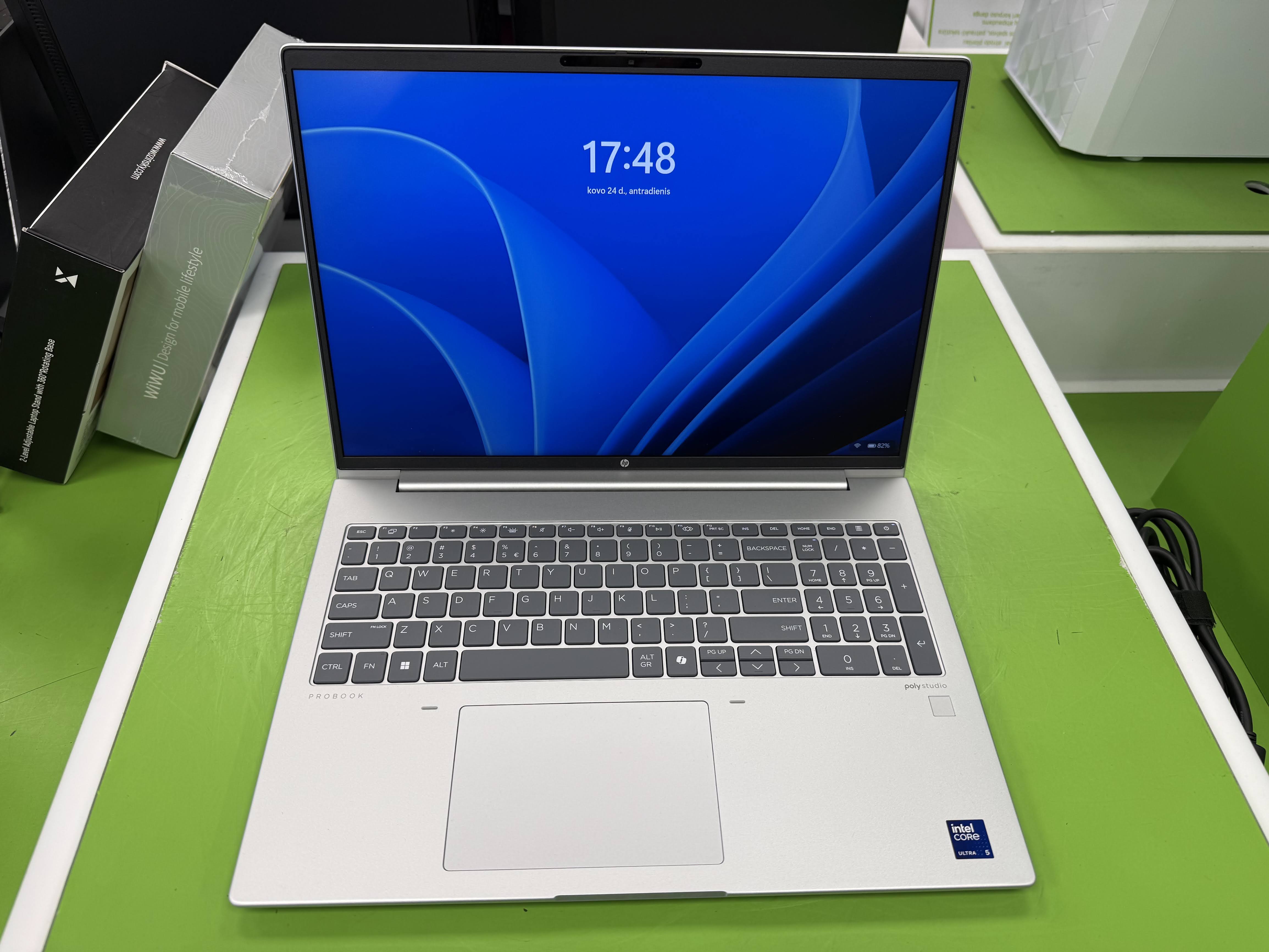 HP ProBook 460 G11 / Core Ultra 5 125U / 512GB NVMe / 16GB DDR5 / 16" IPS FHD nešiojamas kompiuteris