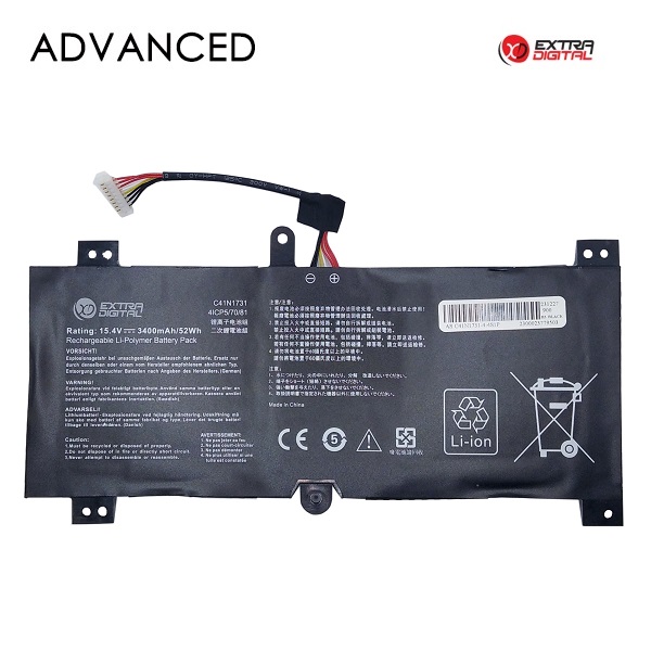 Notebook battery Asus C41N1731 3400mAh Extra Digital Advanced