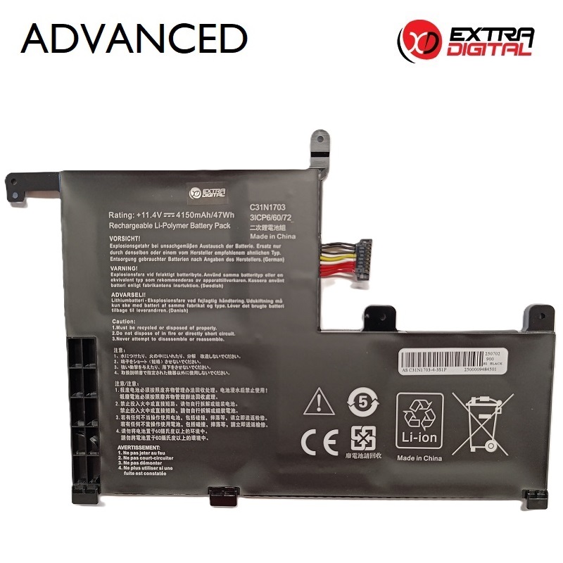 Notebook battery Asus C31N1703 4150mAh Extra Digital Advanced