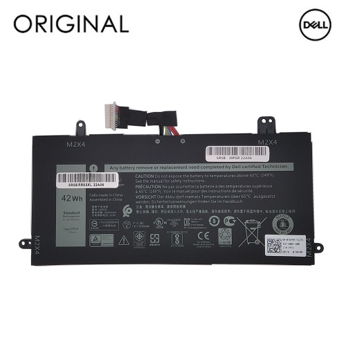 Аккумулятор для ноутбука DELL J0PGR, 42Wh, 5250mAh, Оригинал