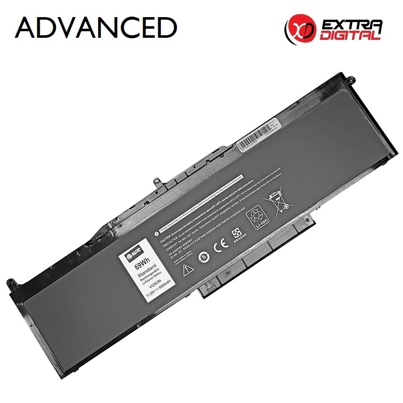Аккумулятор для ноутбука DELL VG93N, 6000mAh, Extra Digital Advanced