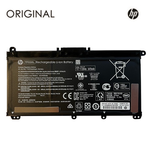 Аккумулятор для ноутбука HP TF03XL, 3470mAh, Оригинал