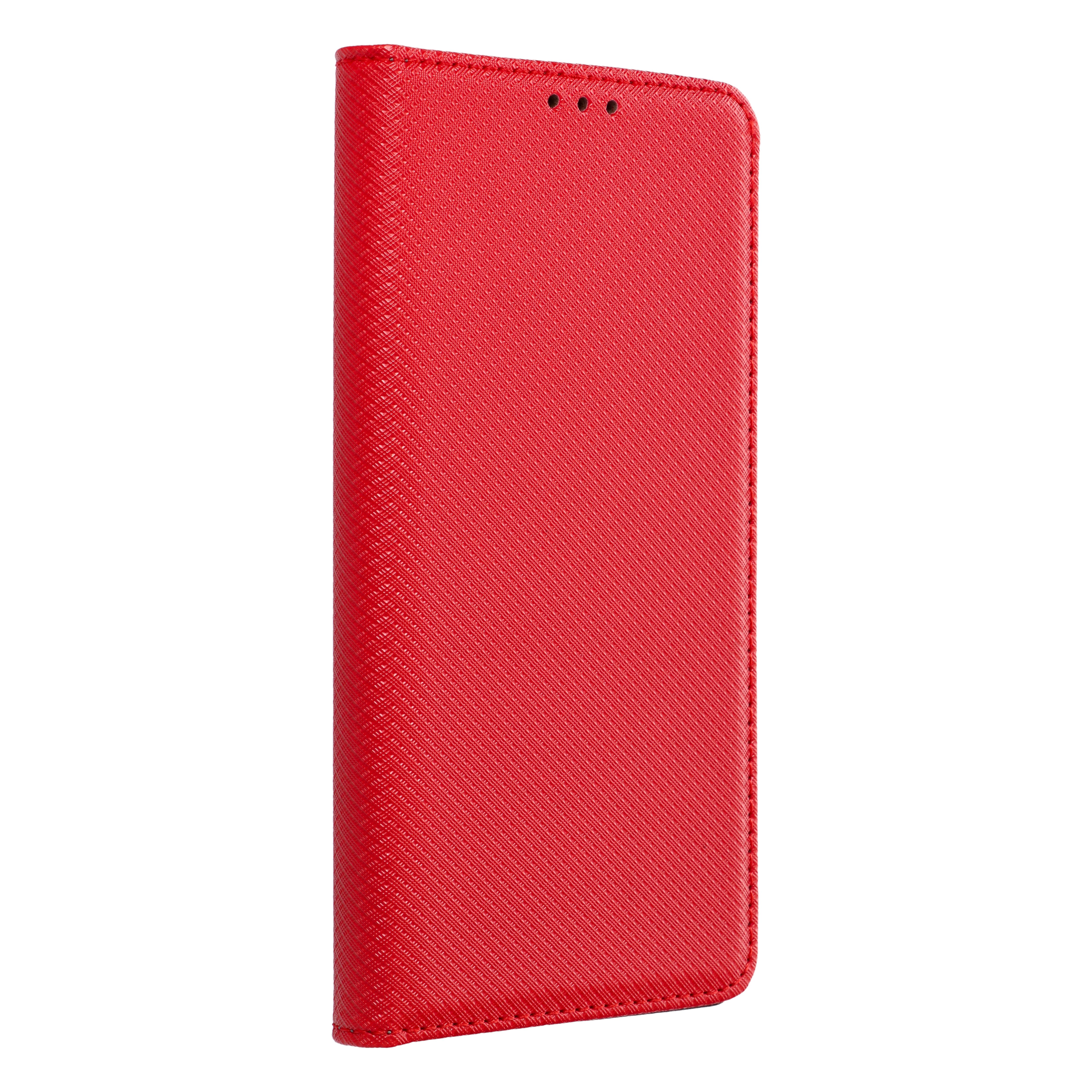 SMART CASE knygos tipo dėklas telefonui MOTOROLA E22 / E22i raudonas
