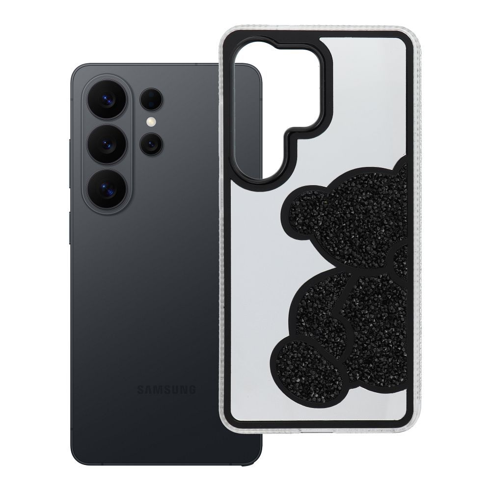 Чехол для Samsung S26 ULTRA Teddy Bear чёрный