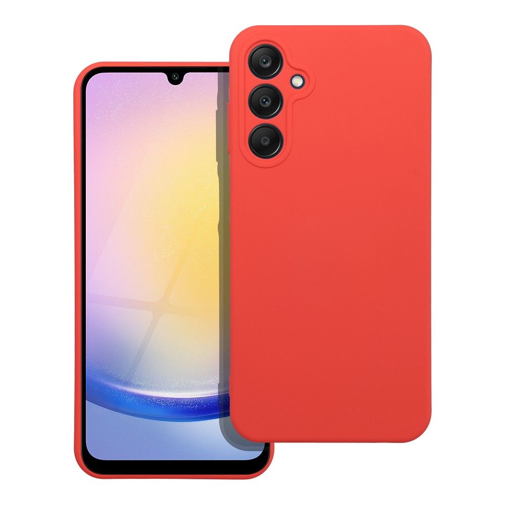 Silikoninis dėklas telefonui SAMSUNG A25 5G persikinis