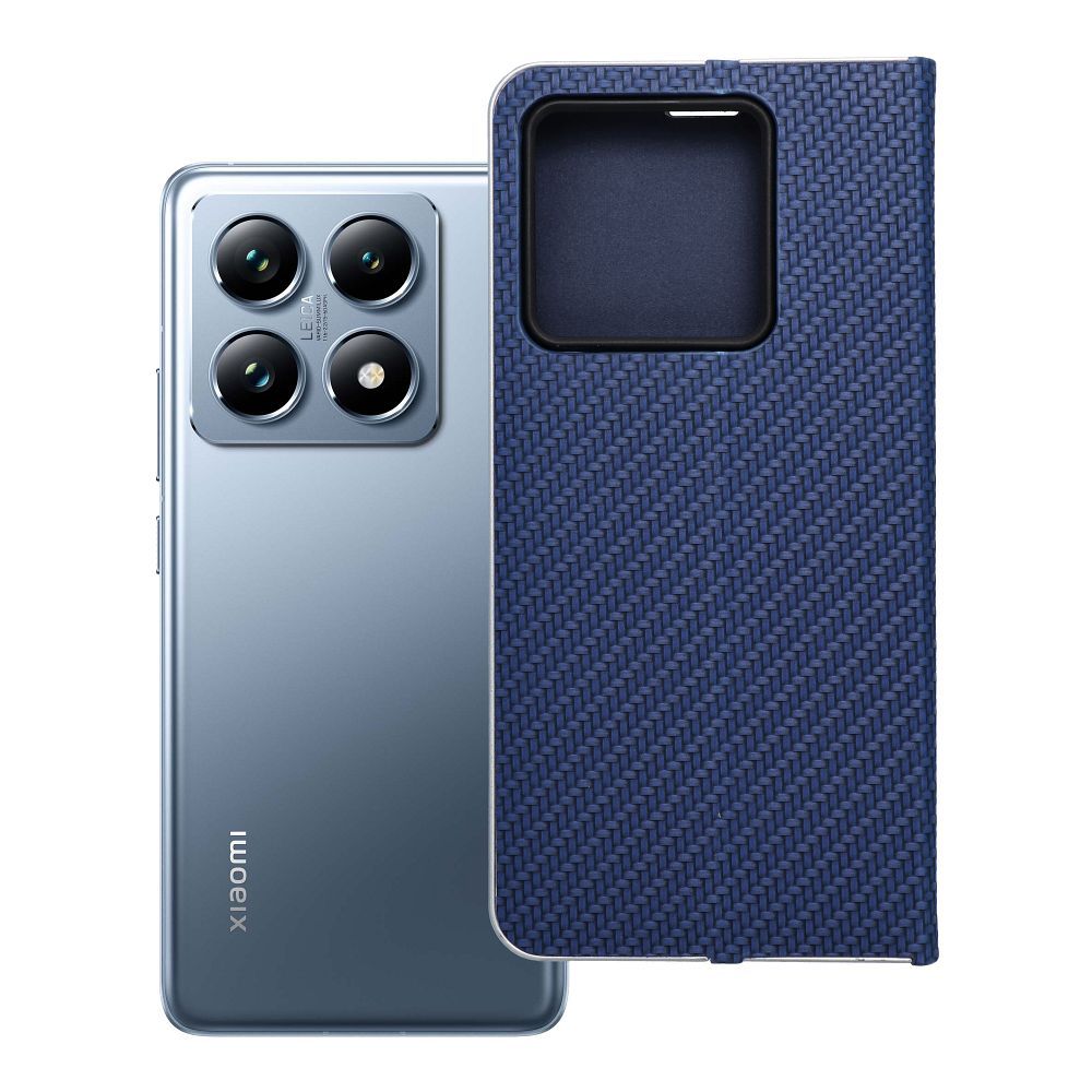 LUNA Book Carbon dėklas telefonui Xiaomi 14T mėlynas