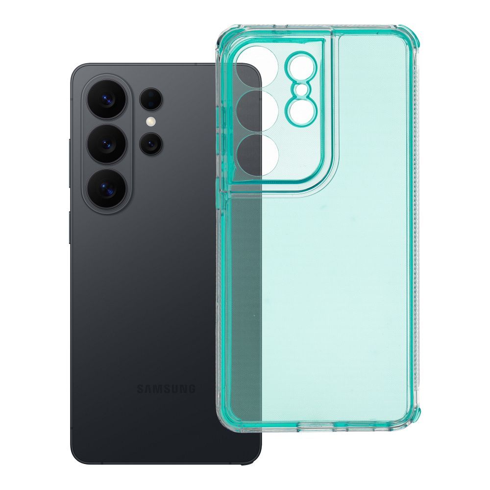 Чехол для Samsung S26 ULTRA Matrix Clear мятный