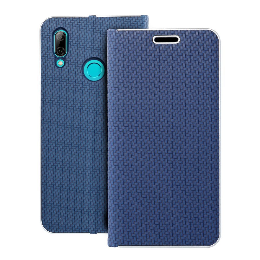 Чехол-книжка для Huawei P Smart 2019 Luna Book Carbon синий