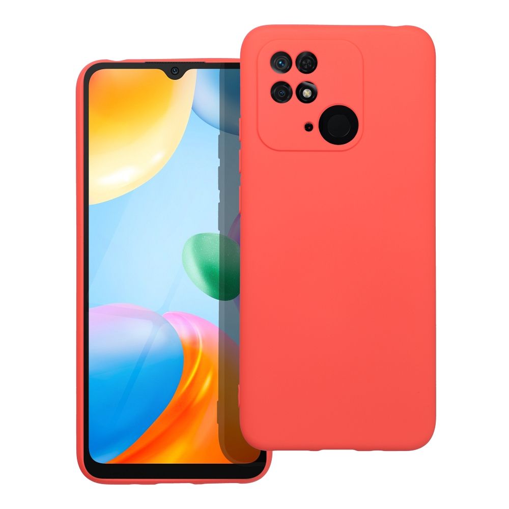 SILIKONINIS dėklas telefonui XIAOMI Redmi 10C persikų