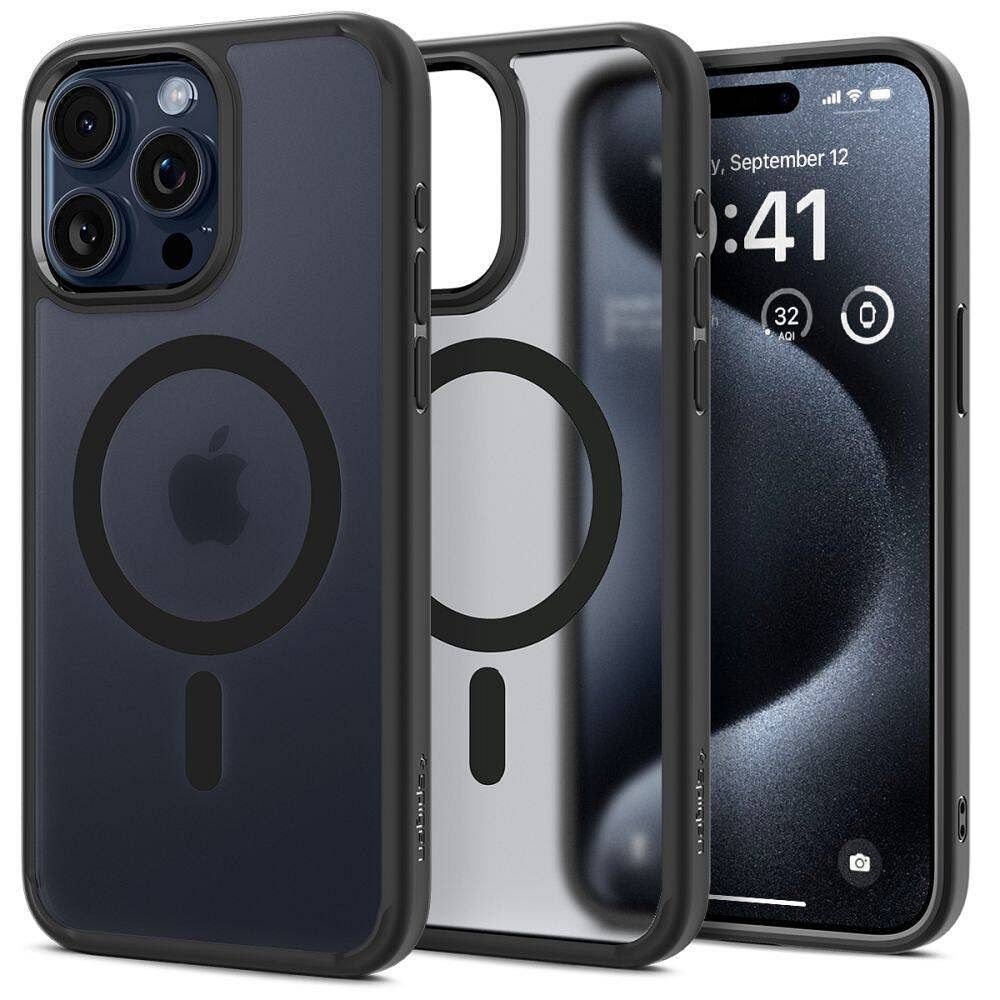 Spigen Ultra Hybrid Mag Dėklas su MagSafe iPhone 16 Pro - Juodas