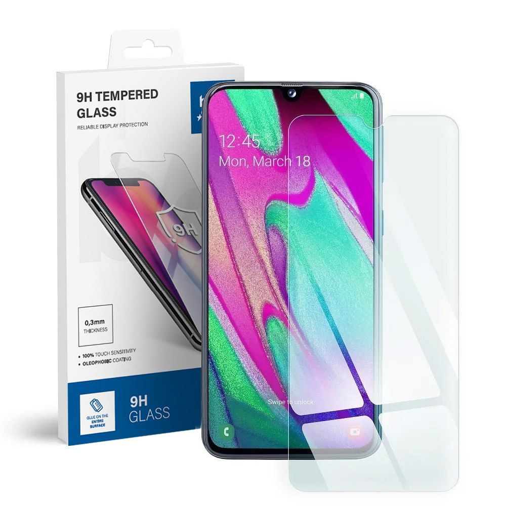 Tempered glass to Samsung Galaxy A40 Blue Star