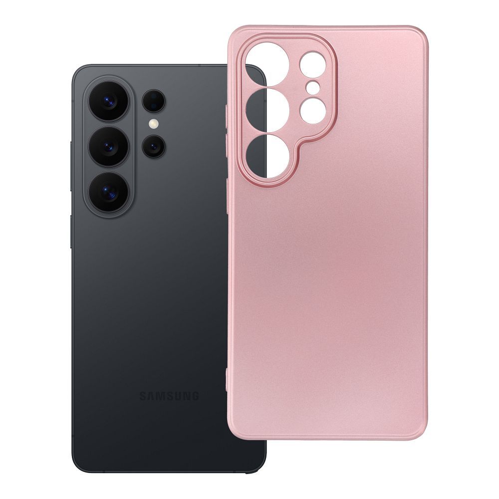 Чехол для Samsung S26 ULTRA Metallic розовый