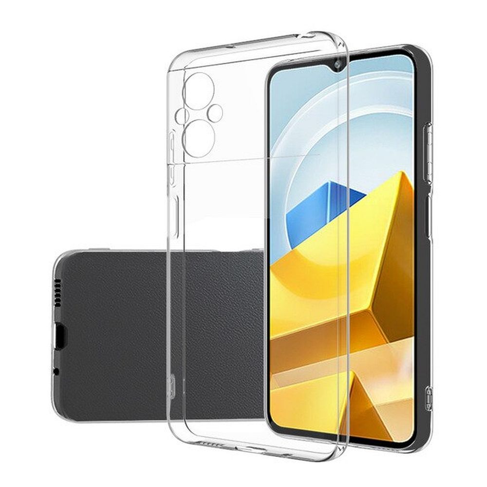 Чехол для Xiaomi Poco M5, задняя накладка Ultra Slim 0,5 мм, прозрачная