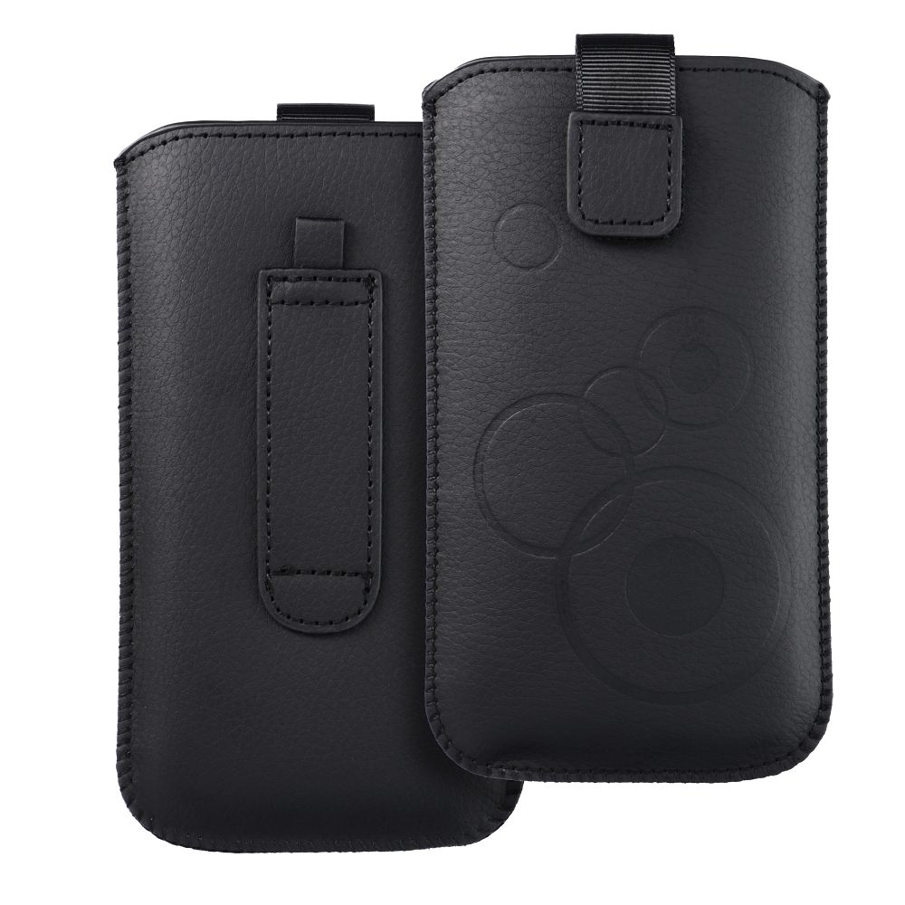 Slip-in phone case sleeve for Samsung A41 / S20 / A6 2018 / A20e/ Huawei P20/Y5 2019 Deko black