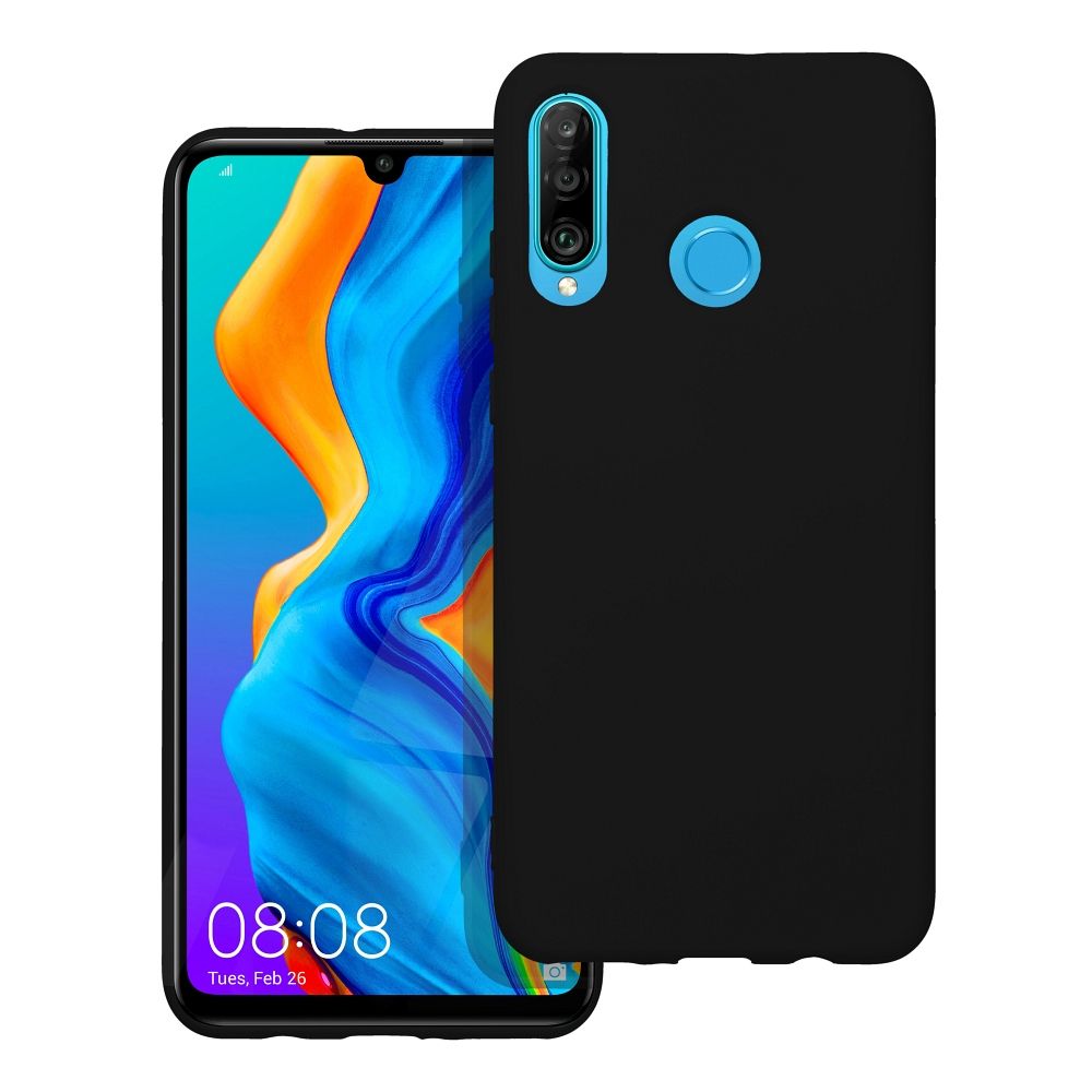 Silikoninis dėklas telefonui HUAWEI P30 Lite - juodas
