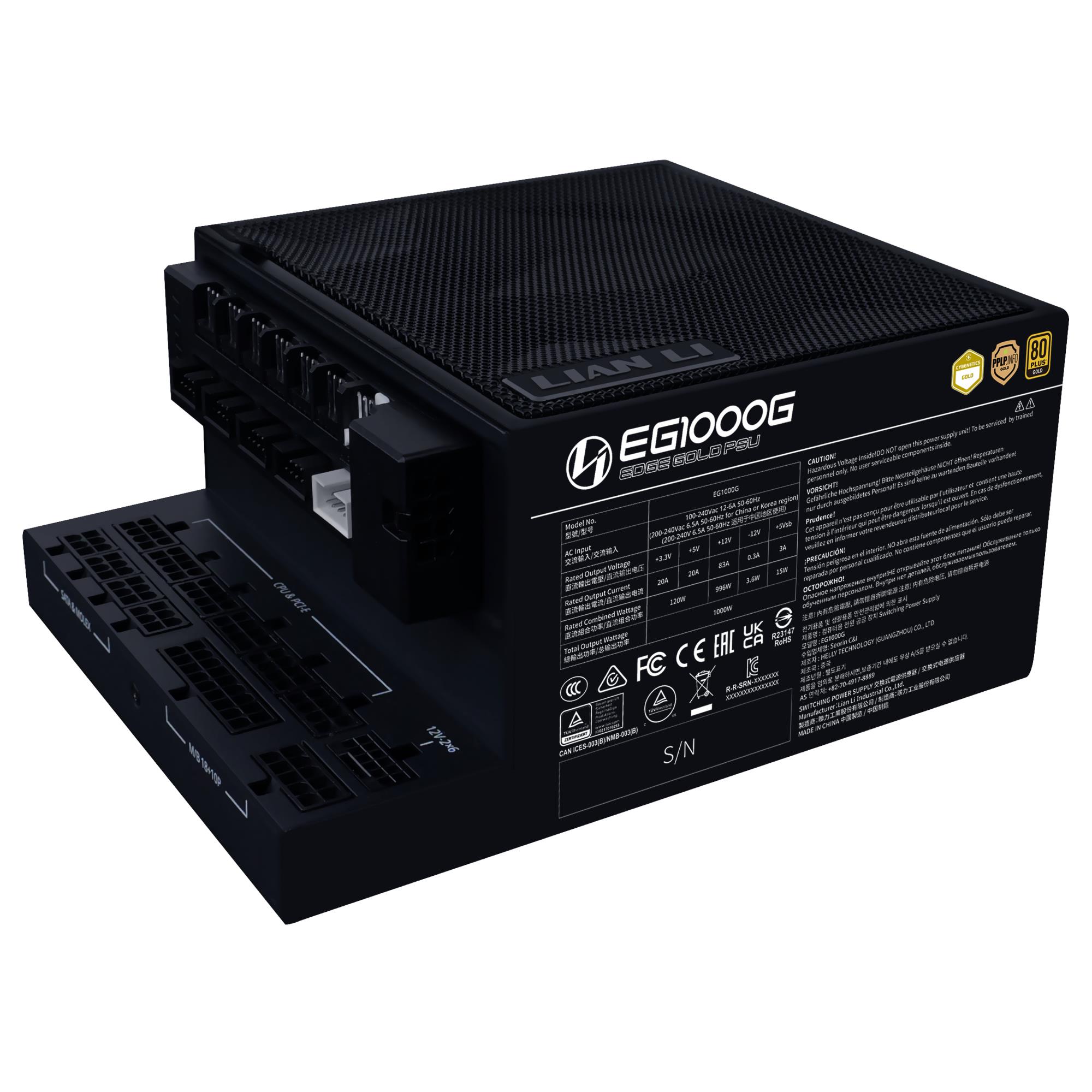 Lian Li Edge Gold 1000 PSU 1000W 80 Plus Gold active PFC G9P.EG1000G.BH00.EU