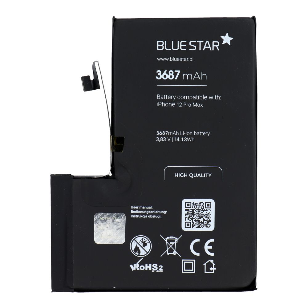 Аккумулятор для iPhone 12 PRO MAX 3687 мАч Blue Star HQ