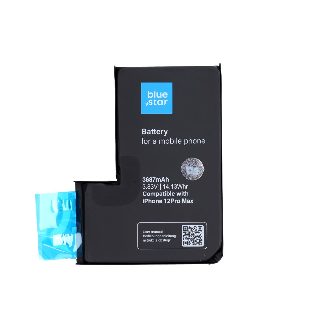 Baterija be BMS iPhone 12 PRO MAX 3687 mAh Blue Star HQ
