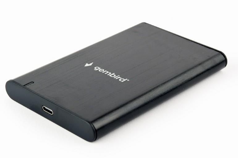 Gembird HDD case external USB-C 2.5" black EE2-U3S-6