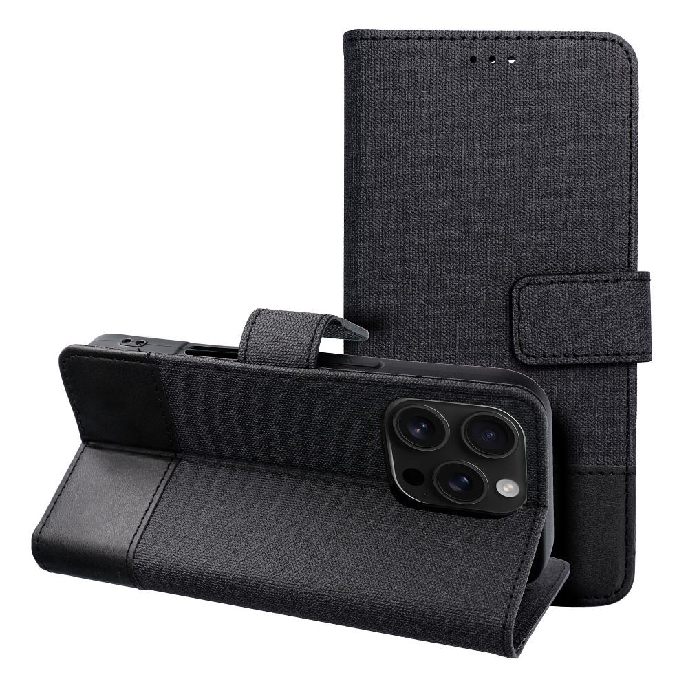 Dėklas telefonui (m) GOMMA Book HUAWEI P30 Lite - juodas (m)