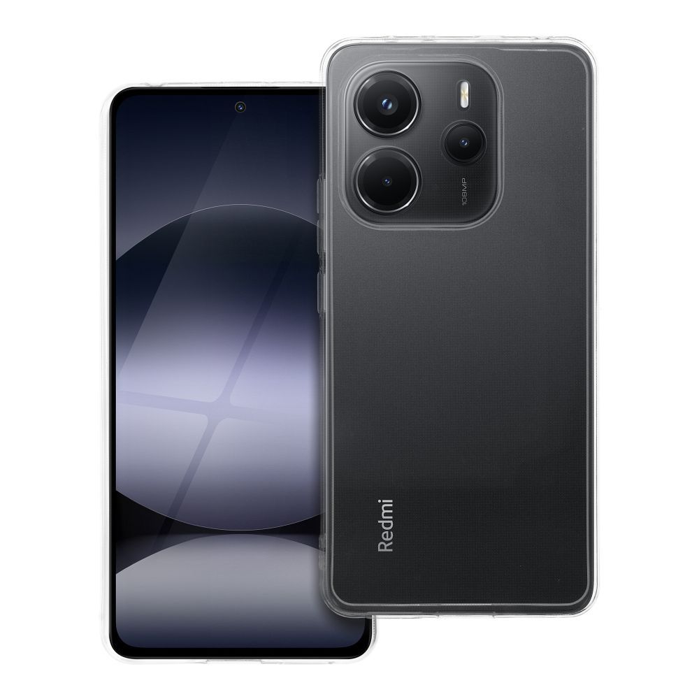 Skaidrus dėklas 2 mm XIAOMI Redmi Note 14 4G (GLOBAL - 164,84mm x 78,15mm x 8,16mm) (apsauga kamerai) skaidrus