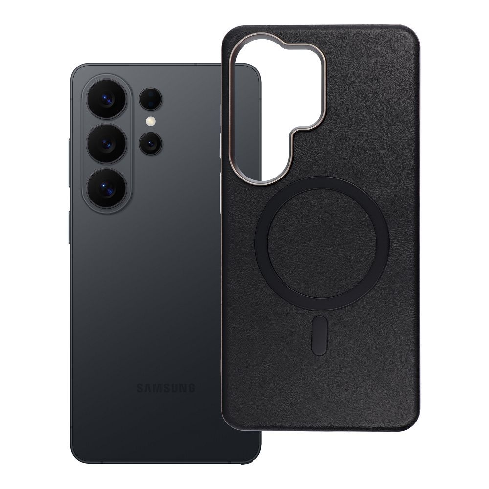 Чехол для Samsung S26 ULTRA Gentleman Mag Cover совместимый с MagSafe чёрный