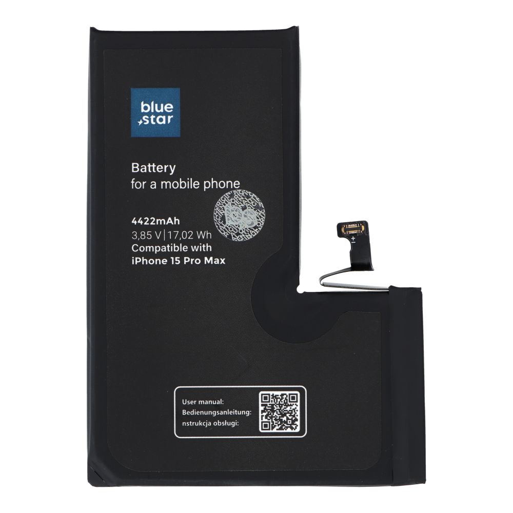 Battery for iPhone 15 PRO MAX 4422 mAh Blue Star HQ