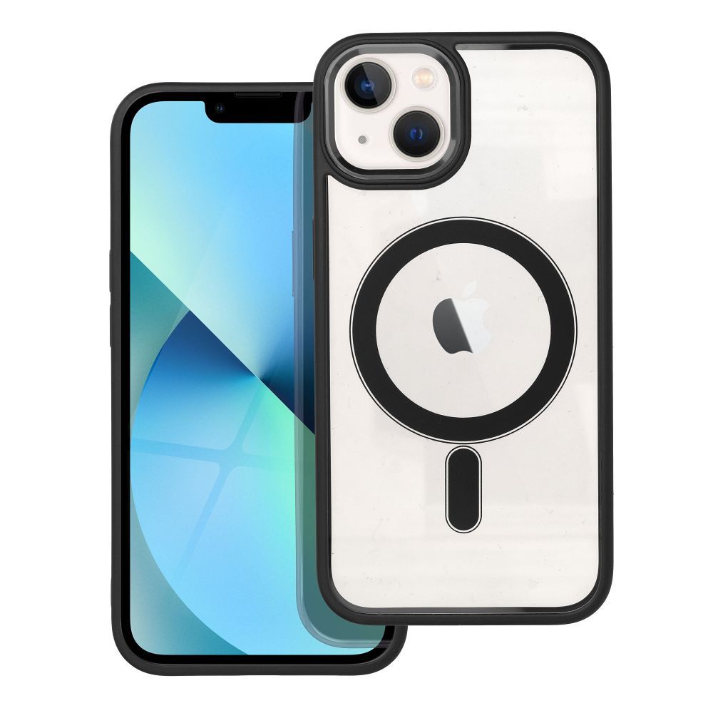 Dėklas Color Edge Mag Cover (MagSafe) skirtas iPhone 13 juodas