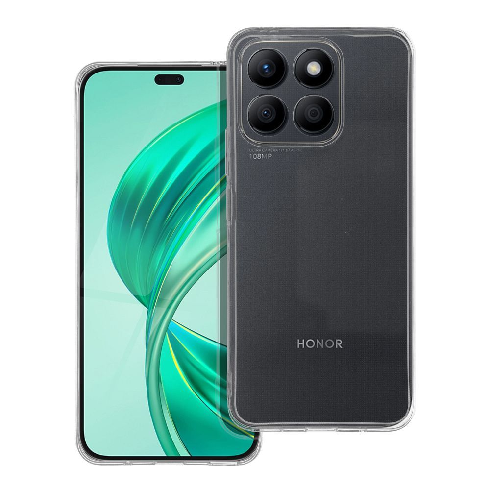 Skaidrus 2 mm dėklas telefonui HONOR X8a (su kameros apsauga) permatomas