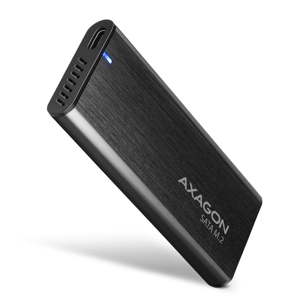SSD PRIEDAS KORPUSAS M.2 SATA/USB-C EEM2-SBC AXAGON