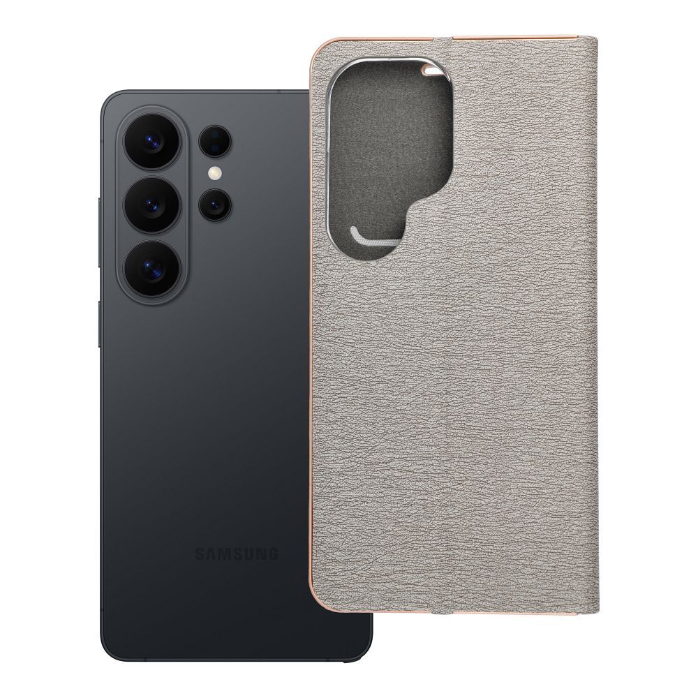 Чехол-книжка Samsung S26 ULTRA Luna Book Gold серебристый