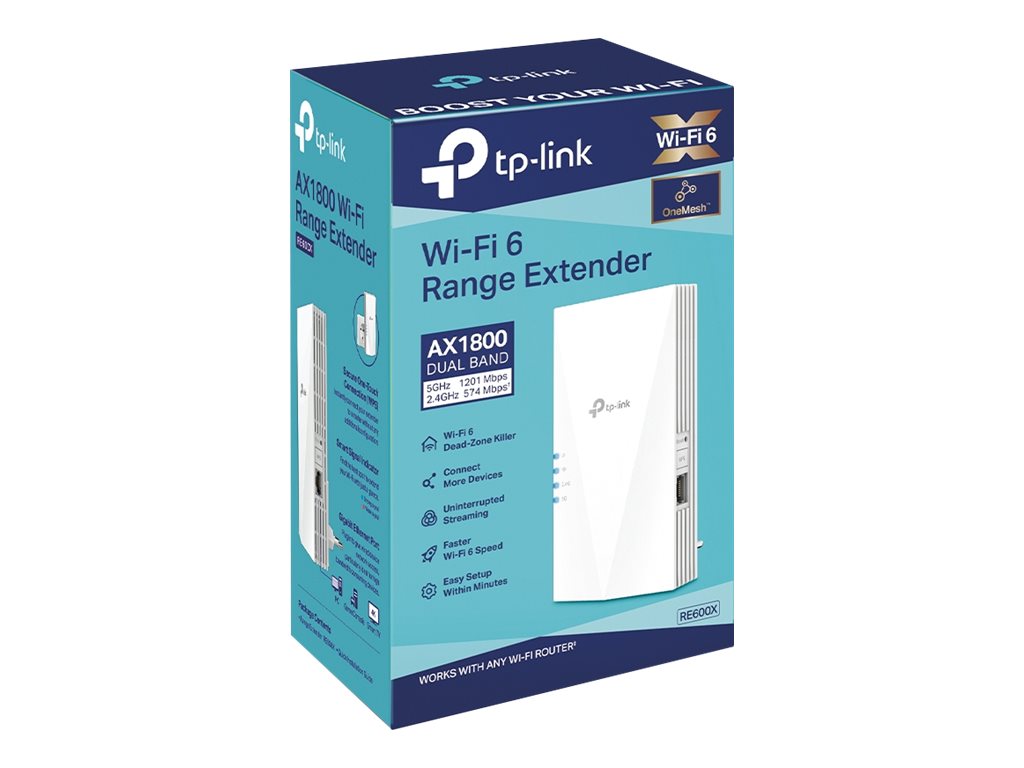 TP-Link AX1800 Wi-Fi 6 signalo stiprintuvas