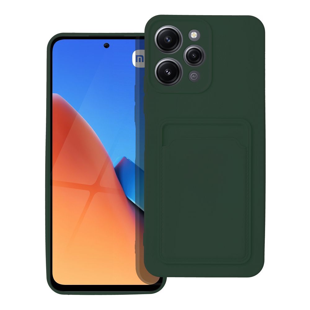 Kortelių dėklas telefonui XIAOMI Redmi 12 4G žalias