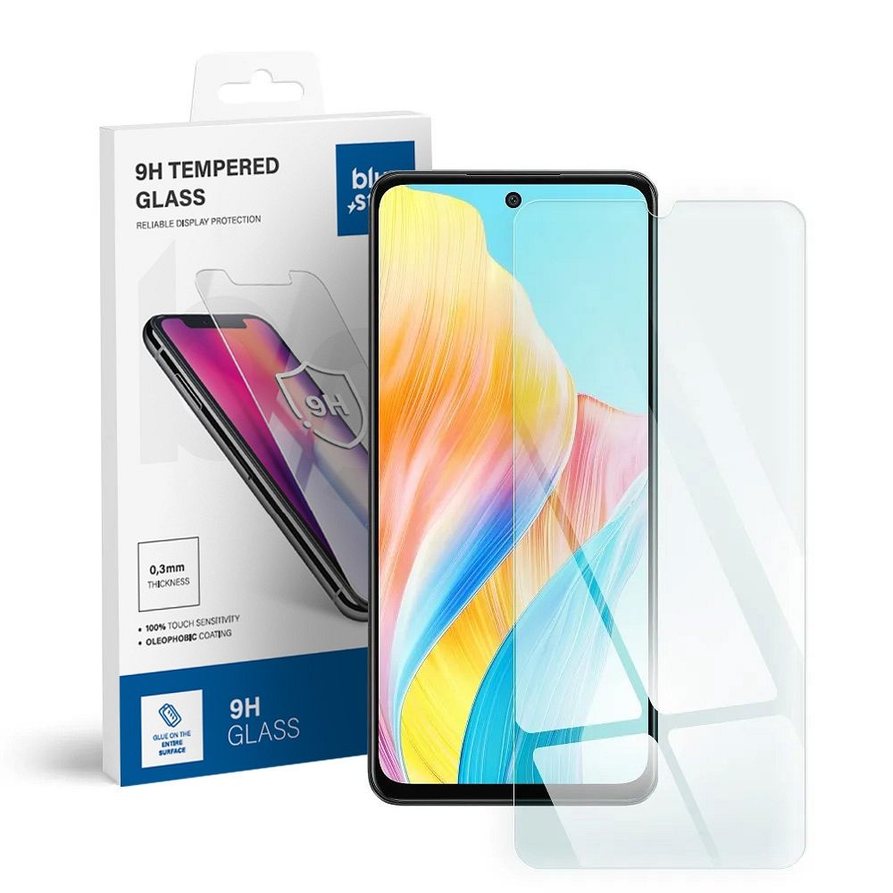 Закалённое стекло для Oppo A58 4G / LTE Blue Star