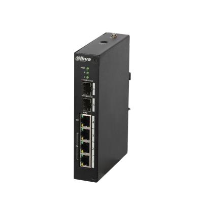 Komutatorius Dahua PFS3206-4P-96 L2 4 prievadų 100 Mbps PoE 2x SFP