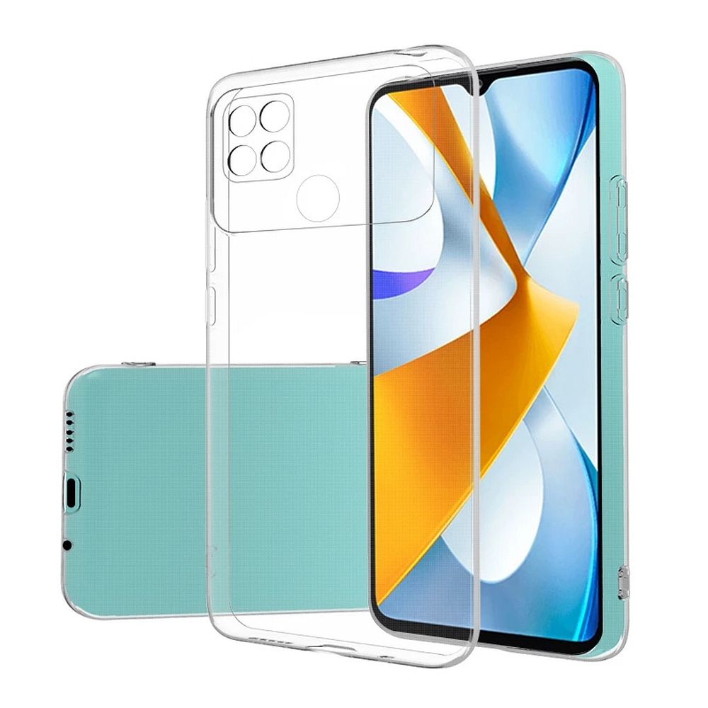Dėklas Xiaomi Poco C40, Ultra Slim 0,5 mm galinis dėklas, skaidrus