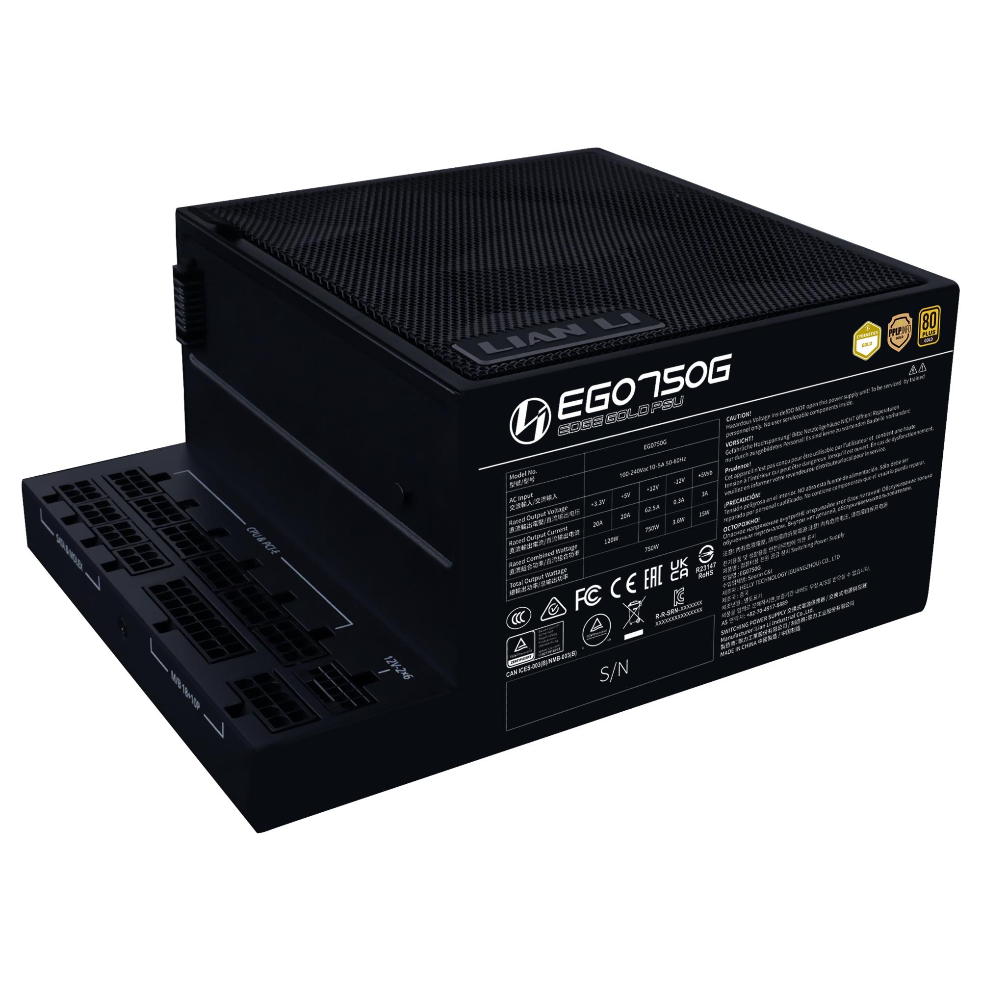 Lian Li EDGE GOLD 750 Power Supply 750W 80 PLUS GOLD Active PFC