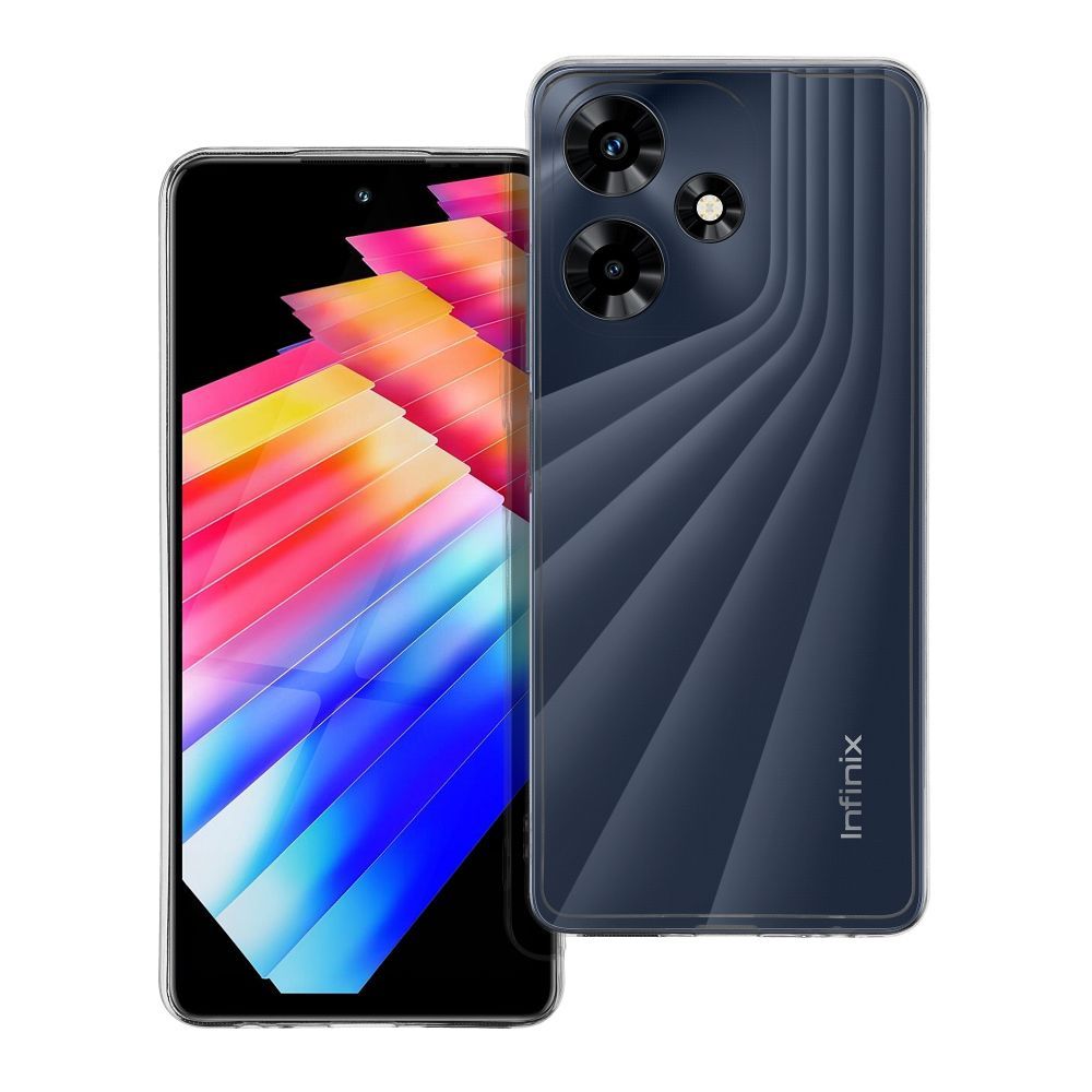 Чехол для Infinix HOT 30, прозрачный 2 мм (защита камеры)