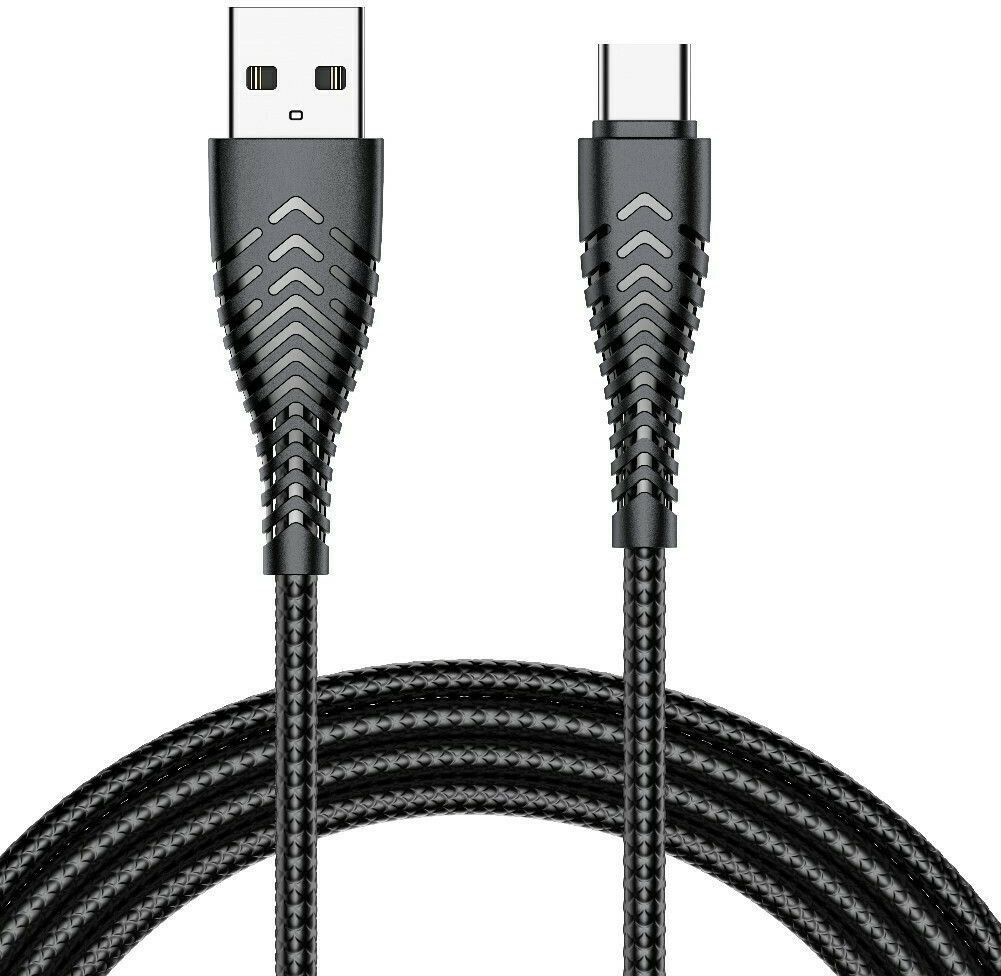 Кабель USB A к Typ C VEGER 2,4A V104 1,2 м черный
