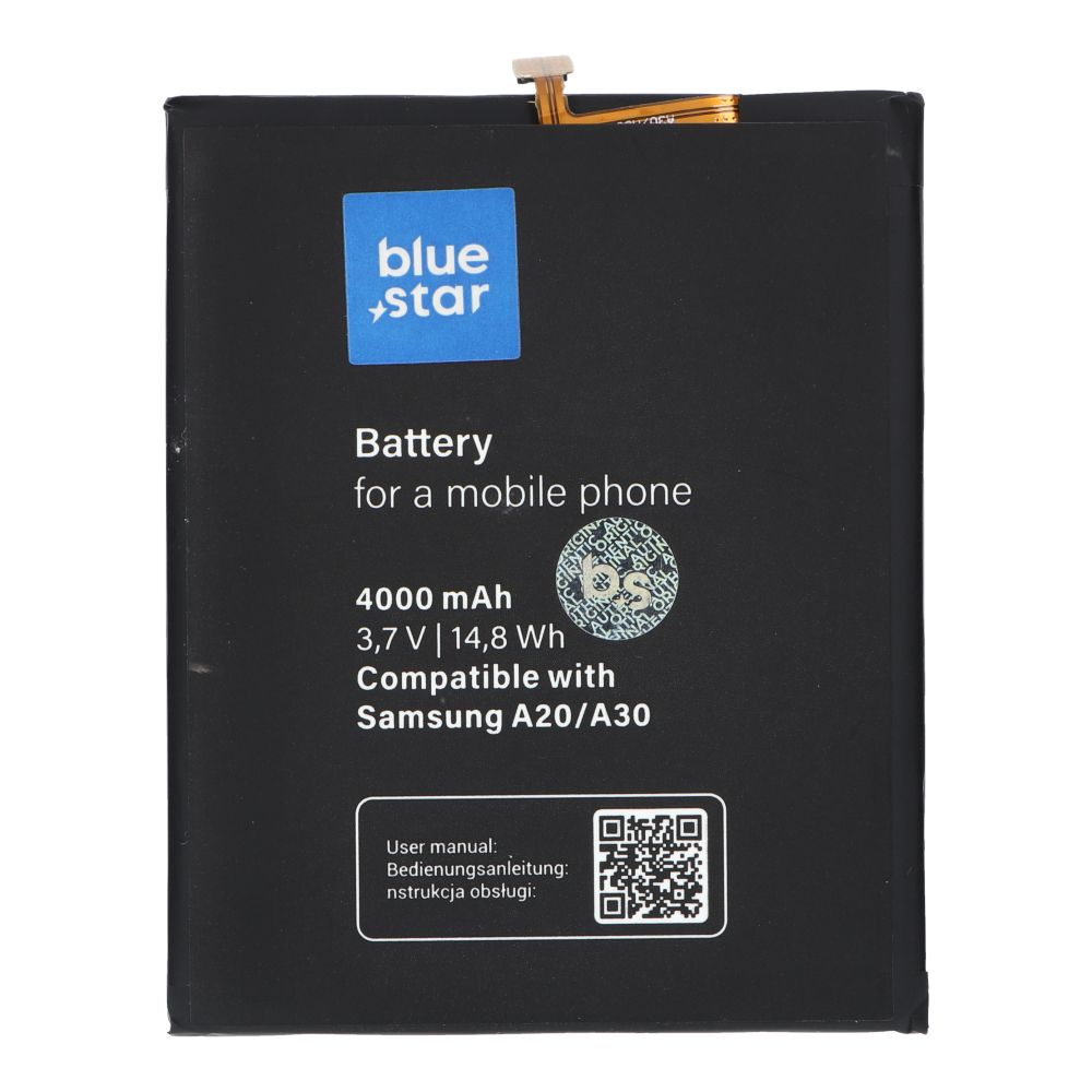 Аккумулятор для Samsung A20 / A30 / A30S / A50 4000 mAh Blue Star Premium